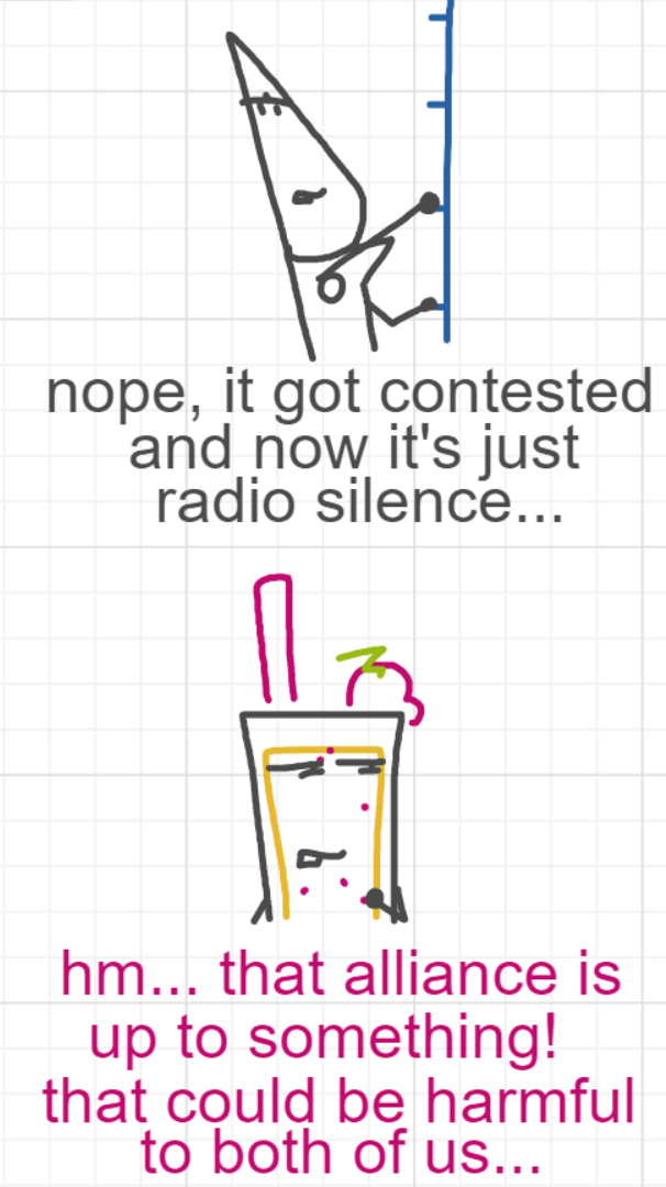 A panel from What's The Point, episode five of the Board Boards object show by Furretwalk/WalkingFurret.